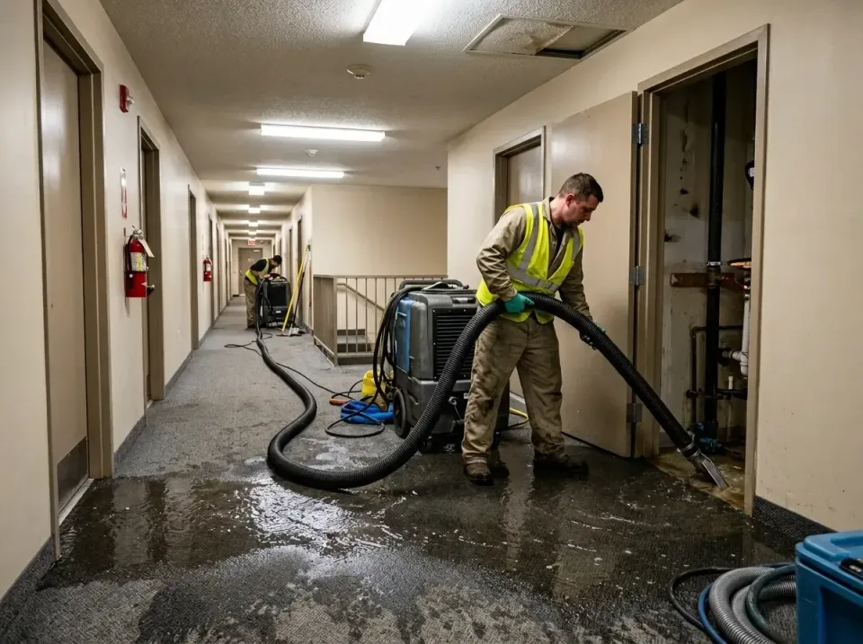 multi-unit-apartment-hallway-f-005 — frequently asked questions, Emergency Burst Pipe Water Extraction & Removal in Woodmoor…